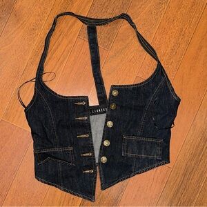 Jean vested top